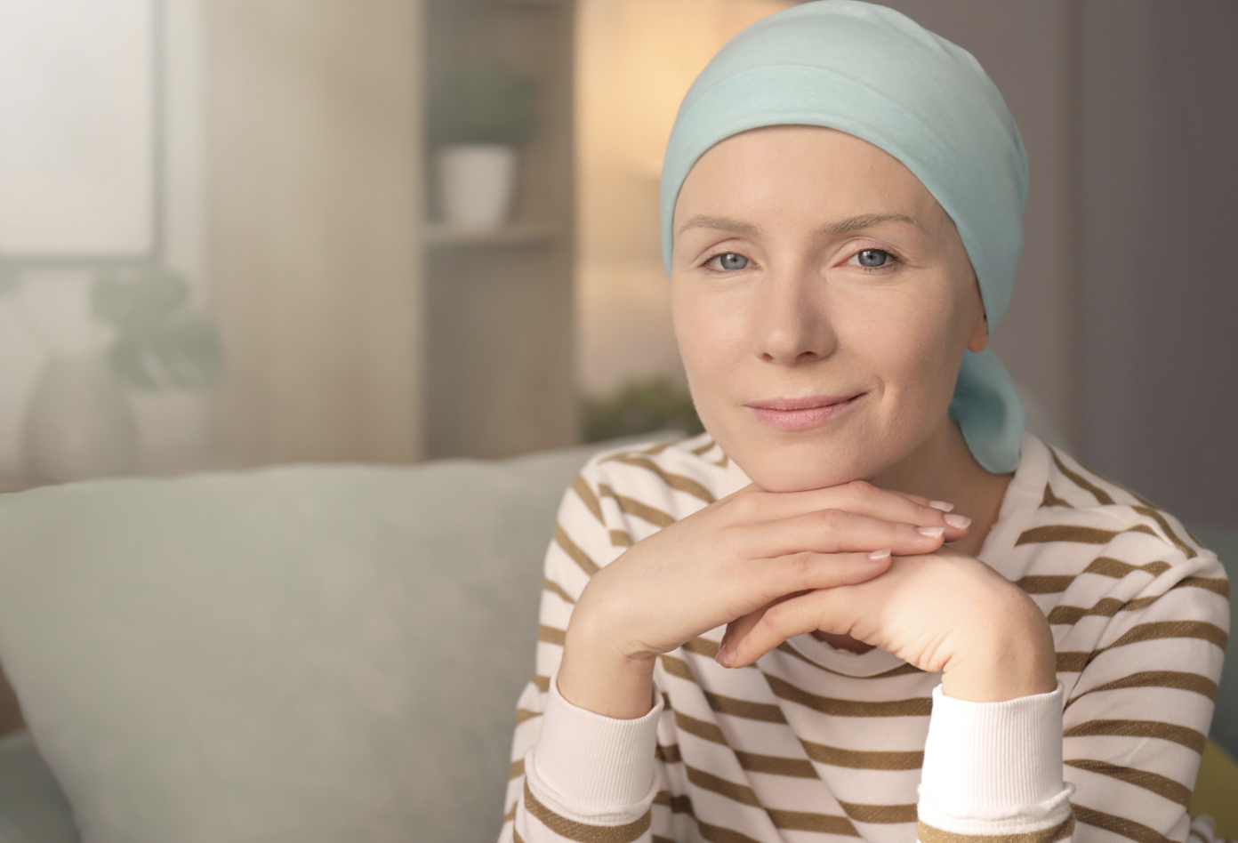 Patients diagnosed with cancer who have been granted authorization to use a test-at-home kit